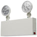Emergency Light Nuvo 67-132 Emergency Light, 90min Ni-Cad backup, 120-277V, Dual Head, Universal Mounting, Steel/NYC - White Finish Nuvo