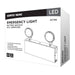 Emergency Light Nuvo 67-133 Emergency Light, 90min Ni-Cad backup, 120/277V, Tri Head, Universal Mounting, Steel/NYC - White Finish Nuvo