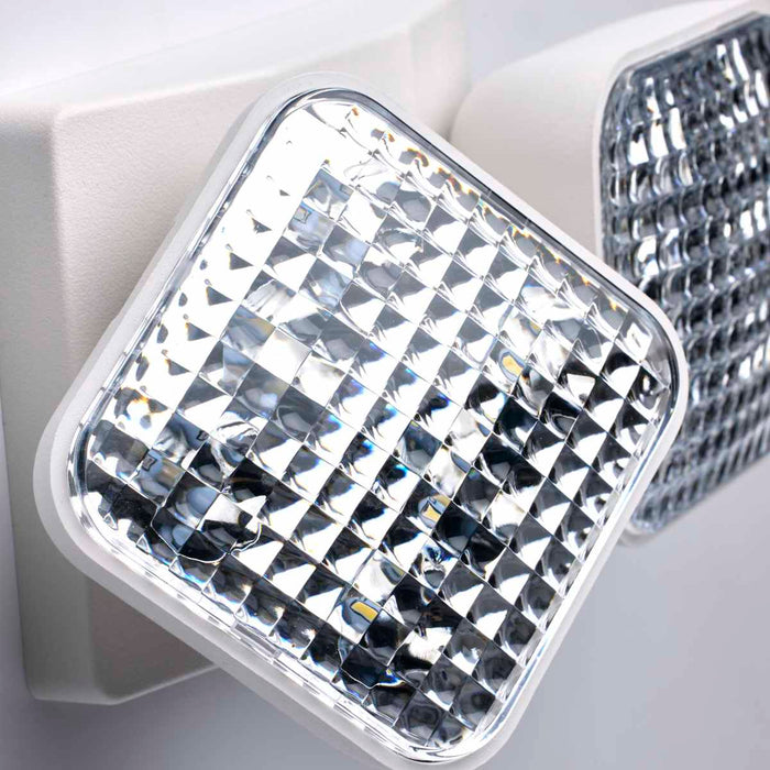 Emergency Light Nuvo 67-135 Remote Emergency Light, Low-Voltage Backup, Dual Head - White Finish Nuvo