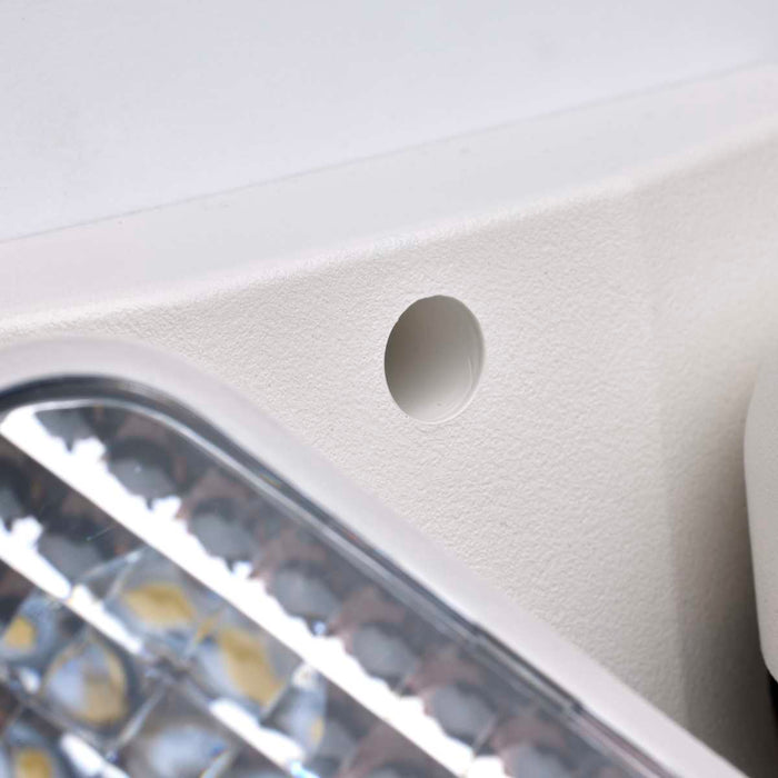 Emergency Light Nuvo 67-135 Remote Emergency Light, Low-Voltage Backup, Dual Head - White Finish Nuvo