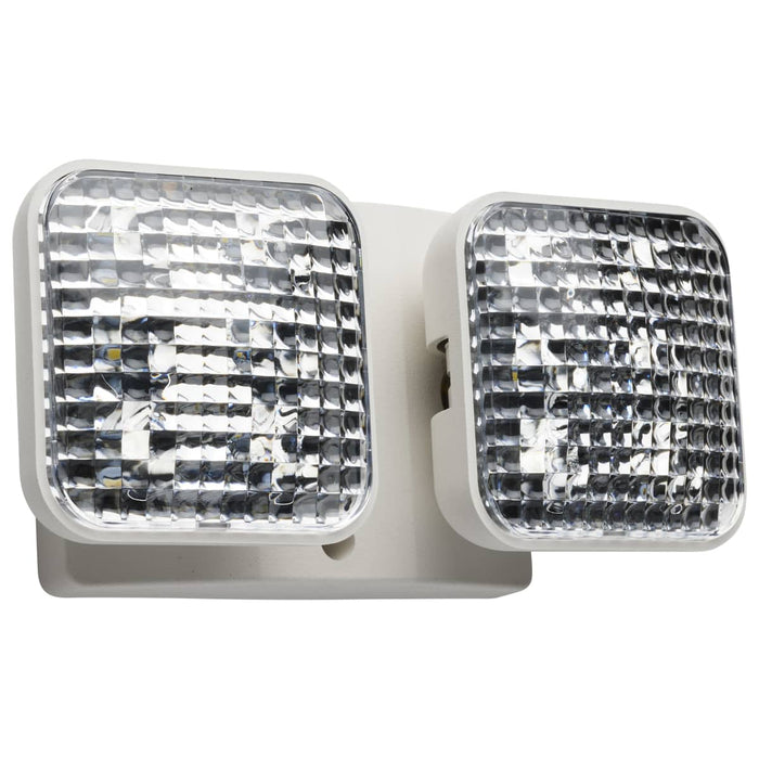 Emergency Light Nuvo 67-135 Remote Emergency Light, Low-Voltage Backup, Dual Head - White Finish Nuvo