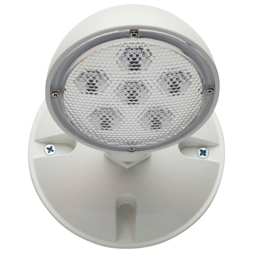 Emergency Light Nuvo 67-136 Remote Emergency Light, Low-Voltage Backup, Single Head, White Finish, Wet Location Rated Nuvo