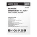 Emergency Light Nuvo 67-136 Remote Emergency Light, Low-Voltage Backup, Single Head, White Finish, Wet Location Rated Nuvo