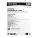 Emergency Light Satco 67-140 Remote Emergency Light - Weatherproof Low Power Single Head - 3-12V 0.75W - White Finish Satco
