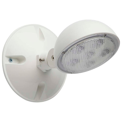 Emergency Light Satco 67-140 Remote Emergency Light - Weatherproof Low Power Single Head - 3-12V 0.75W - White Finish Satco