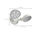 Emergency Light Satco 67-141 Remote Emergency Light - Weatherproof Low Power Dual Head - 3-12V 1.5W - White Finish Satco