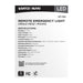 Emergency Light Satco 67-142 Remote Emergency Light - 0.75 Watt - Weatherproof Low Power Single Head - White Finish - 3.6 Volt Satco