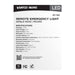 Emergency Light Satco 67-142 Remote Emergency Light - 0.75 Watt - Weatherproof Low Power Single Head - White Finish - 3.6 Volt Satco