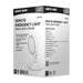 Emergency Light Satco 67-142 Remote Emergency Light - 0.75 Watt - Weatherproof Low Power Single Head - White Finish - 3.6 Volt Satco