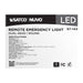 Emergency Light Satco 67-143 Remote Emergency Light - 1.5 Watt - Weatherproof Low Power Dual Head - White Finish - 3.6 Volt Satco