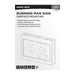Exit Sign Satco 67-500 Running Man Green Exit Sign - 120-347V - 2HR backup - Single/Dual Face - Universal Mounting - Thermoplastic - White Finish Satco