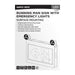 Exit Sign Satco 67-510 Running Man Green Combo Exit Sign/Emergency Light - 120-347V - 2HR backup - Single/Dual Face - Universal Mounting - Thermoplastic - White Finish Satco