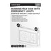Exit Sign Satco 67-511 Running Man Green Combo Exit Sign/Emergency Light - 120-347V - 2HR backup - Single/Dual Face - Universal Mounting - Thermoplastic - High Output lamps - White Finish Satco