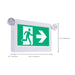 Exit Sign Satco 67-511 Running Man Green Combo Exit Sign/Emergency Light - 120-347V - 2HR backup - Single/Dual Face - Universal Mounting - Thermoplastic - High Output lamps - White Finish Satco