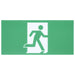 Exit Sign Satco 67-512 Running Man Green Combo Exit Sign/Emergency Light - 120/347V - 90min backup - Single/Dual Face - Universal Mounting - Thermoplastic - Remote-Capable - White Finish Satco