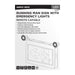 Exit Sign Satco 67-512 Running Man Green Combo Exit Sign/Emergency Light - 120/347V - 90min backup - Single/Dual Face - Universal Mounting - Thermoplastic - Remote-Capable - White Finish Satco