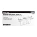 Exit Sign Satco 67-530 Running Man Green Edge Lit Exit Sign - 120-347V - 2HR backup - Single/Dual Face - Universal Surface or Recessed Mounting - Pivoting Panel - Brushed Aluminum Finish Satco