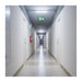 Exit Sign Satco 67-540 Running Man Green Edge Lit Exit Sign - 120-347V - 2HR backup - Single/Dual Face - Premium Flush Recessed Mounting - Brushed Aluminum Finish Satco