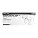 Exit Sign Satco 67-540 Running Man Green Edge Lit Exit Sign - 120-347V - 2HR backup - Single/Dual Face - Premium Flush Recessed Mounting - Brushed Aluminum Finish Satco