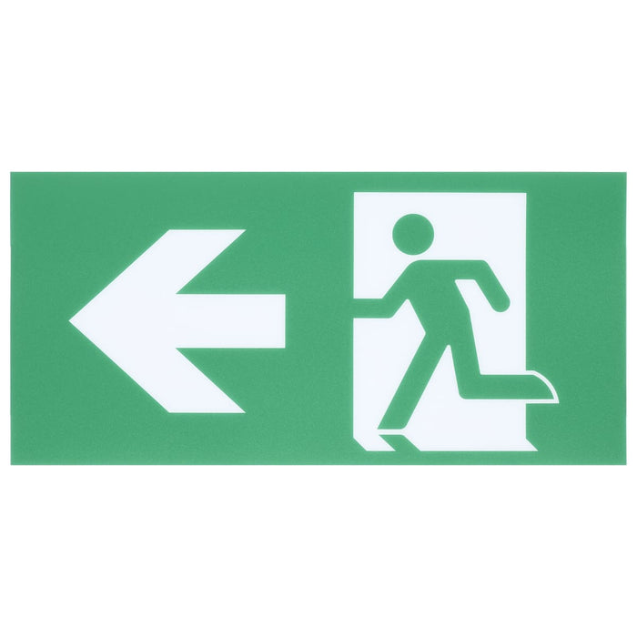 Exit Sign Satco 67-551 Running Man Green Combo Edge Lit Exit Sign/Emergency Light - 120-347V - 2HR backup - Single/Dual Face - Premium Flush Recessed Mounting - High Output lamps - Brushed Aluminum Finish Satco