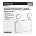 Exit Sign Satco 67-570 Running Man Green Combo Exit Sign/Emergency Light - 120/347V - 2HR backup - Single/Dual Face - Universal Mounting - Wet Location - White Finish Satco