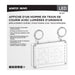 Exit Sign Satco 67-571 Running Man Green Combo Exit Sign/Emergency Light - 120/347V - 2HR backup - Single/Dual Face - Universal Mounting - Wet Location - Remote-Capable - White Finish Satco