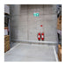 Exit Sign Satco 67-572 Running Man Green Combo Exit Sign/Emergency Light - 120/347V - 2HR backup - Single/Dual Face - Universal Mounting - Wet Location - Low Temperature - White Finish Satco