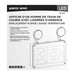 Exit Sign Satco 67-572 Running Man Green Combo Exit Sign/Emergency Light - 120/347V - 2HR backup - Single/Dual Face - Universal Mounting - Wet Location - Low Temperature - White Finish Satco