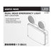 Emergency Light Satco 67-580 Emergency Light - 120-347V - 2HR Backup - Universal Mounting - Wet Location - White Finish Satco