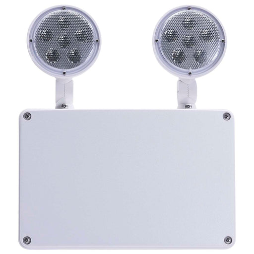Emergency Light Satco 67-581 Emergency Light - 120-347V - 2HR Backup - Universal Mounting - Wet Location - Low Temperature - White Finish Satco