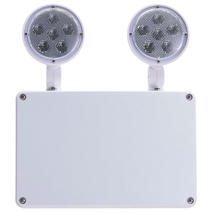 Emergency Light Satco 67-581 Emergency Light - 120-347V - 2HR Backup - Universal Mounting - Wet Location - Low Temperature - White Finish Satco