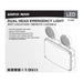 Emergency Light Satco 67-582 Emergency Light - 120-347V - 2HR Backup - Universal Mounting - Wet Location - Remote Compatible - White Finish Satco