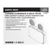 Emergency Light Satco 67-583 Emergency Light - 120-347V - 2HR Backup - Universal Mounting - Wet Location - Low Temperature - Remote Compatible - White Finish Satco