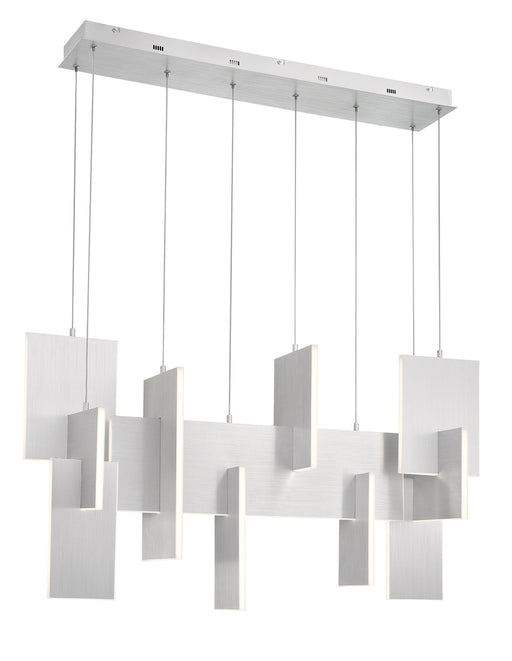 Eurofase 38044-030 Coburg 42" Anodized Silver LED Chandelier