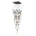 Chandelier Avenue Lighting HF1904-25-GL-DBZ The Original Glacier 25-Light 28"W Multi-Light Chandelier in Dark Bronze/Bubbled Crystals Avenue Lighting