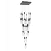 Chandelier Avenue Lighting HF1903-41-GL-DBZ The Original Glacier 41-Light 36"W Multi-Light Chandelier in Polished Chrome/Bubbled Crystals in Dark Bronze Avenue Lighting