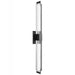 Wall Sconce Avenue Lighting HF3012-BK-XL The Original Glacier 39"H LED Wall Sconce in Black/Bubbled Crystal Avenue Lighting