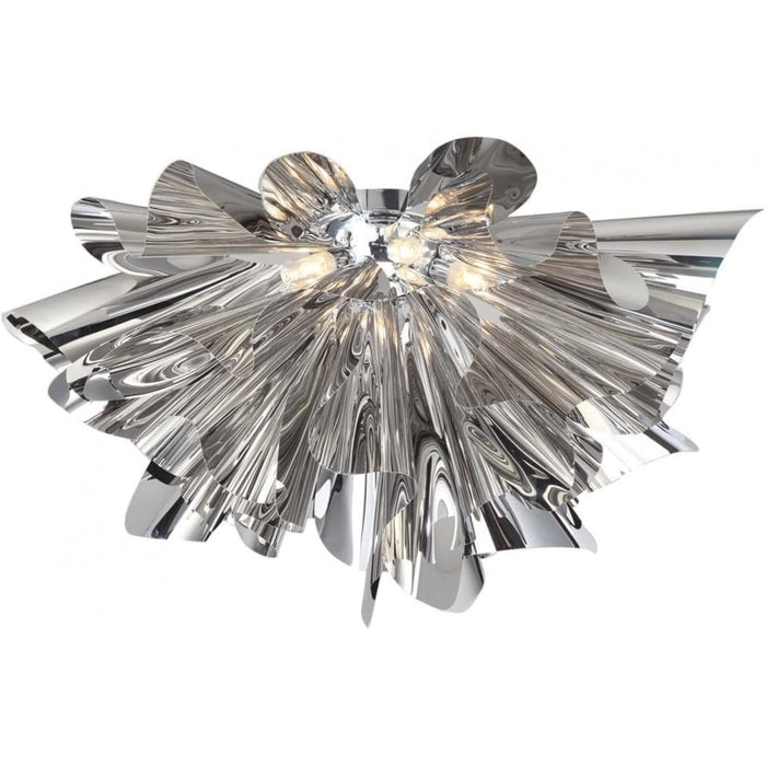Flush Mount Avenue Lighting HF1304-CH Bowery Lane 20"W Flush Mount in Chrome Avenue Lighting