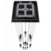 Chandelier Avenue Lighting HF1905-13-GL-DBZ The Original Glacier 13-Light 20"W Multi-Light Chandelier in Dark Bronze/Bubbled Crystals Avenue Lighting