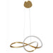 Pendant Light Avenue Lighting HF5069-GB Windsor 33"W Spiral Ring 5-CCT LED Pendant in Golden Bronze Avenue Lighting