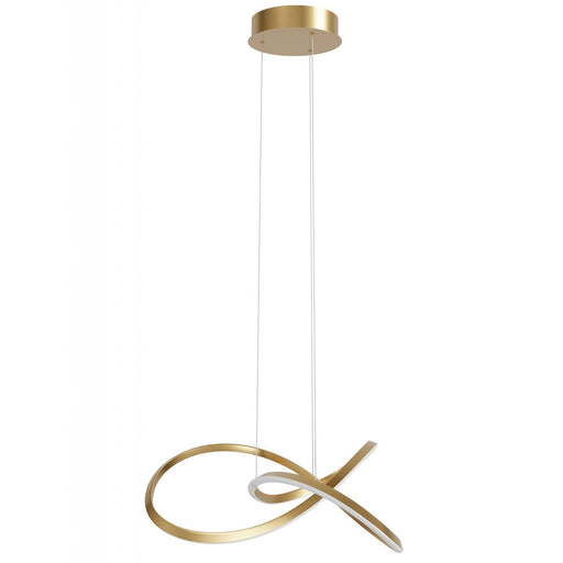 Pendant Light Avenue Lighting HF5069-GB Windsor 33"W Spiral Ring 5-CCT LED Pendant in Golden Bronze Avenue Lighting