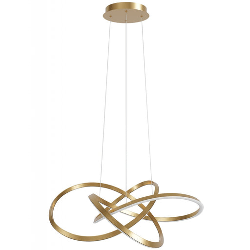 Pendant Light Avenue Lighting HF5070-GB Windsor 36"W Spiral Ring 5-CCT LED Pendant in Golden Bronze Avenue Lighting