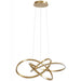 Pendant Light Avenue Lighting HF5070-GB Windsor 36"W Spiral Ring 5-CCT LED Pendant in Golden Bronze Avenue Lighting