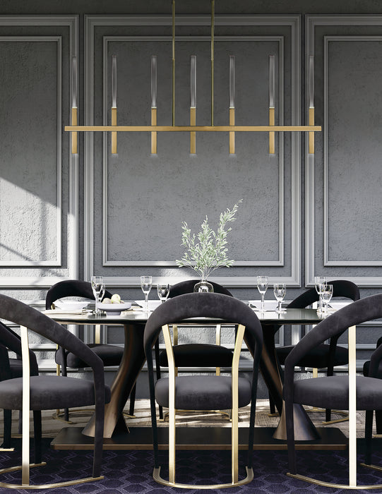 Eurofase 46476-036 Benicio 46" Brushed Gold LED Chandelier