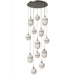 Multi-Light Pendant Avenue Lighting HF2913-AB Sedona 13-Light 23"W Alabaster Pendant in Aged Brass in Alabaster / Aged Brass Avenue Lighting