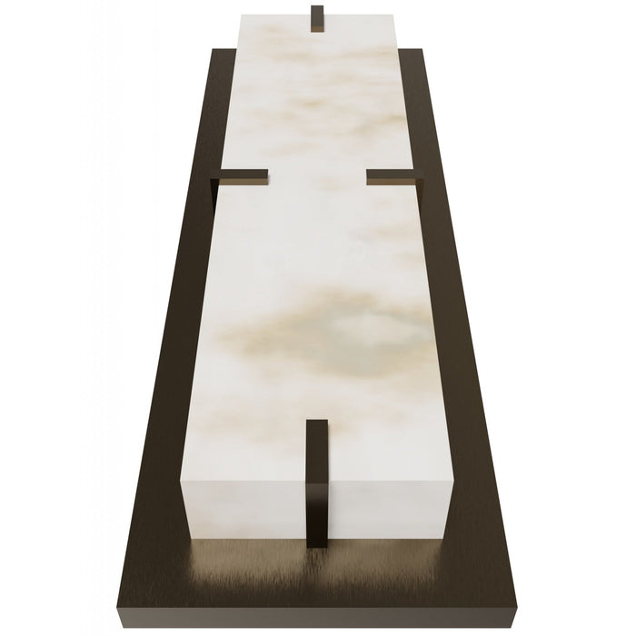 Wall Sconce Avenue Lighting HF2920-AB Sedona 20"H Alabaster Wall Sconce in Aged Brass in Alabaster / Aged Brass Avenue Lighting