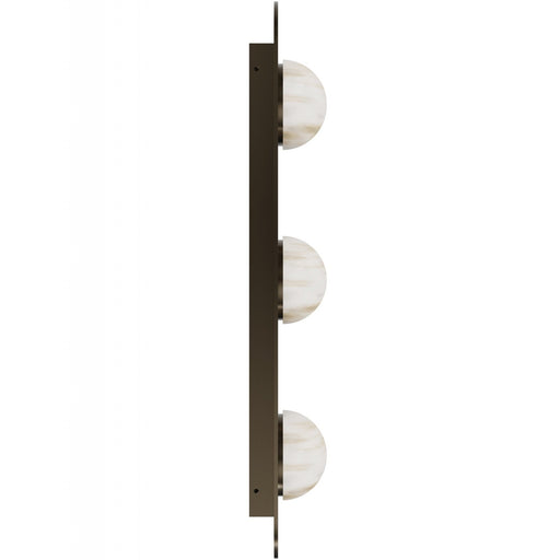 Wall Sconce Avenue Lighting HF2953-AB Sedona 30"H 3-Light Alabaster LED Wall Sconce in Aged Brass in Alabaster / Aged Brass Avenue Lighting