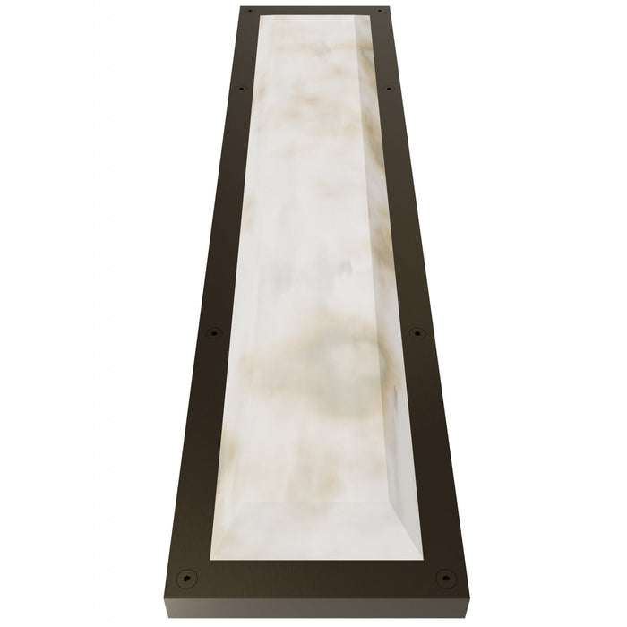 Wall Sconce Avenue Lighting HF2961-AB Sedona 30"H Alabaster 3-CCT LED Wall Sconce in Aged Brass in Alabaster / Aged Brass Avenue Lighting