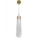 Pendant Light Avenue Lighting HF7400-AB Tribeca 1-Light 26"H Pendant in Aged Brass/White Glass Avenue Lighting