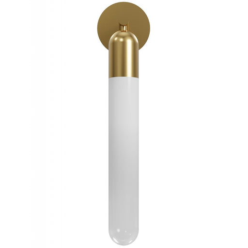 Wall Sconce Avenue Lighting HF7401-AB Tribeca 25"H Wall Sconce in Aged Brass/White Glass Avenue Lighting